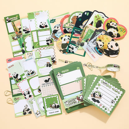 Kit com 116 peças Colagem Pandas