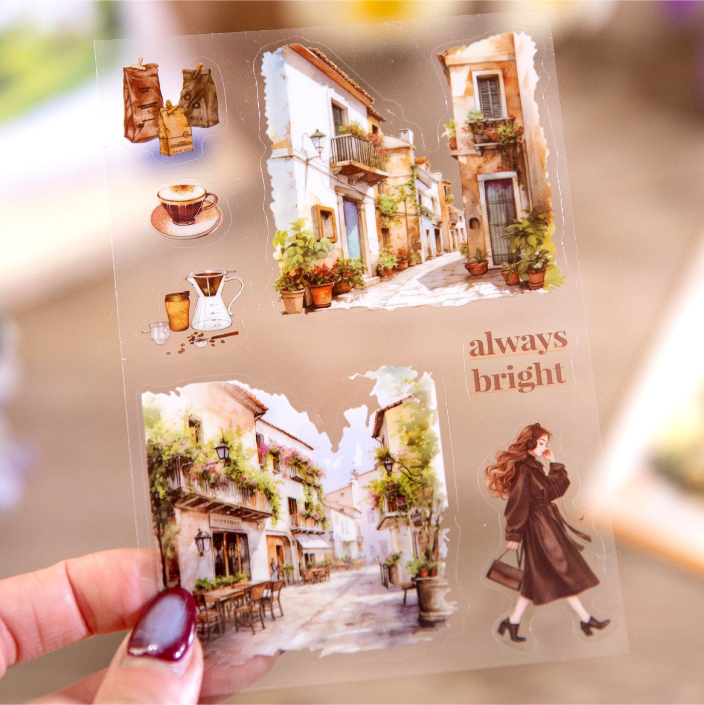 Livro de Adesivos Paisagens - 20 páginas