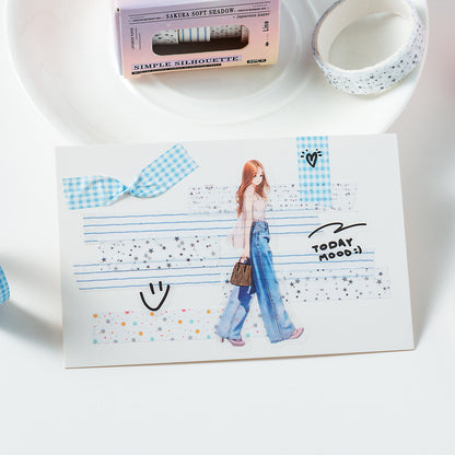 Kit 5 Washi Tapes Estampas Divertidas