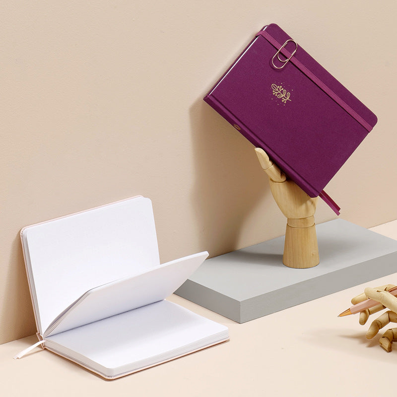 Caderno Pontilhado de Tecido para Journal