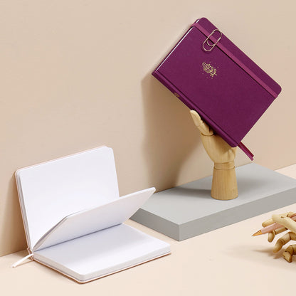 Caderno Pontilhado de Tecido para Journal