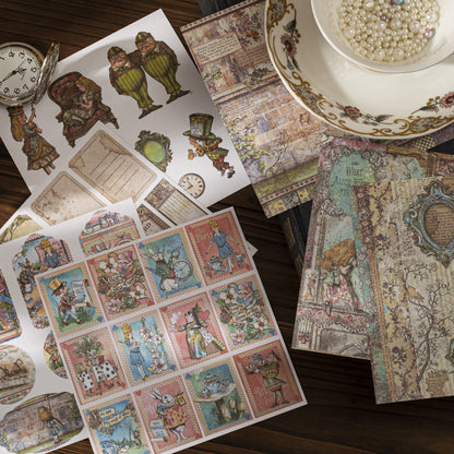 Livro de Adesivos Memória Vintage - 25 páginas