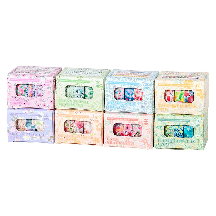 Kit 5 Washi Tapes Flores