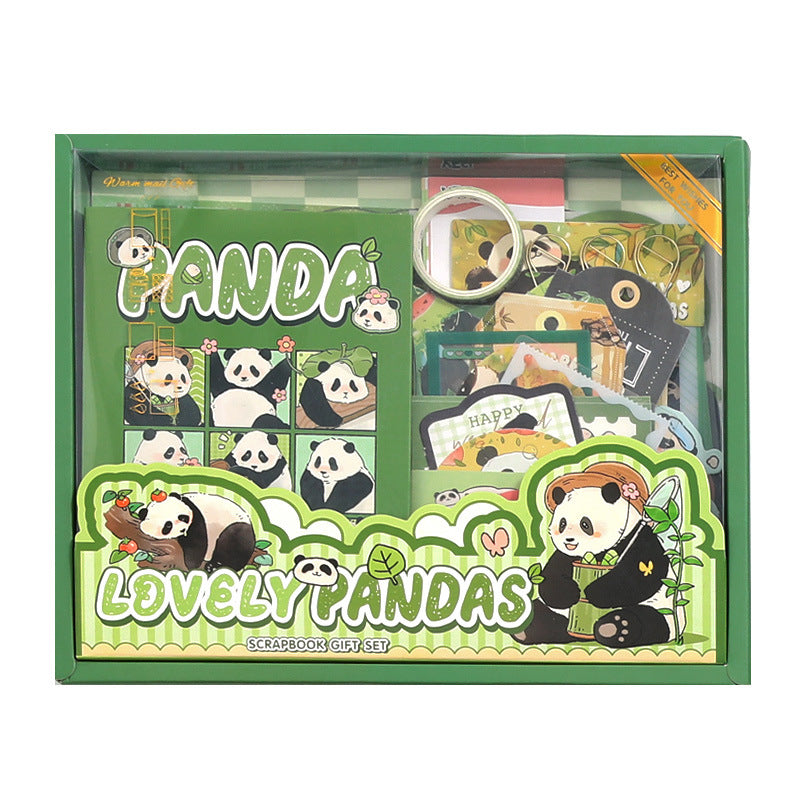 Kit com 116 peças Colagem Pandas