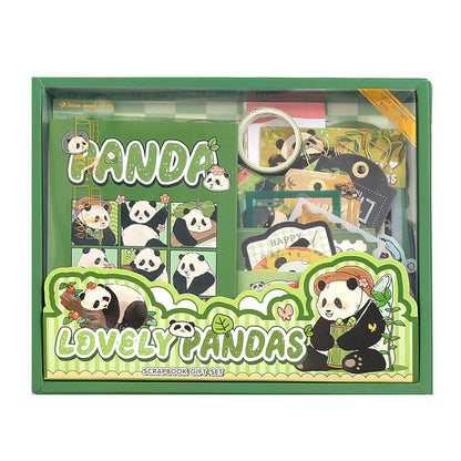 Kit com 116 peças Colagem Pandas