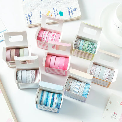 Kit 5 Washi Tapes Estampas Divertidas