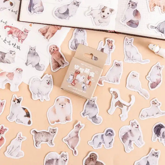 Adesivo na Caixinha Cão Amigo - 44 adesivos decorativos