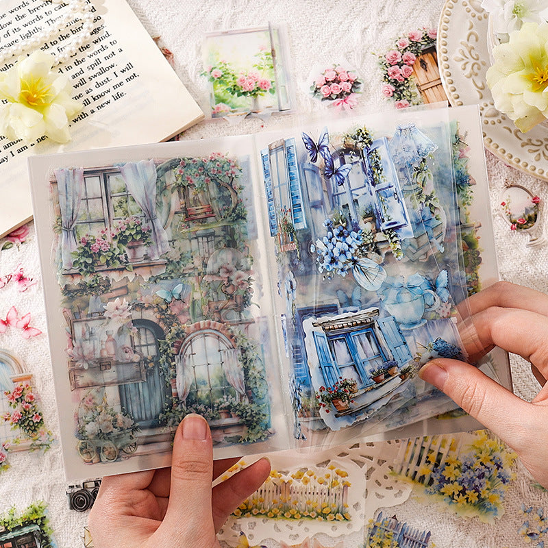 Livro de Adesivos Estações do Ano PET Transparente - 20 páginas