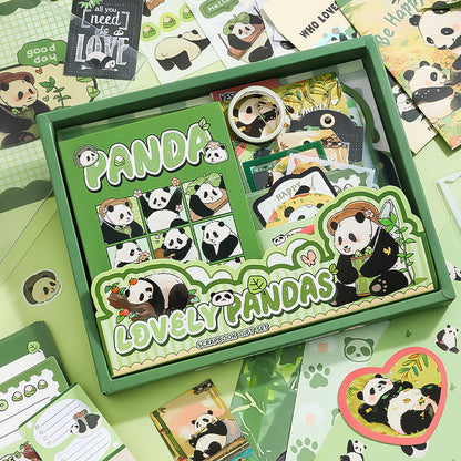 Kit com 116 peças Colagem Pandas