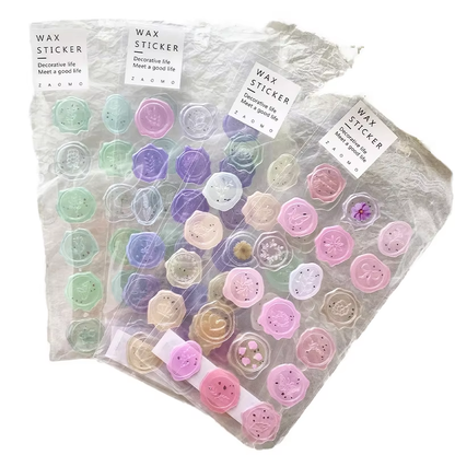 Cartela de Adesivos de Cera