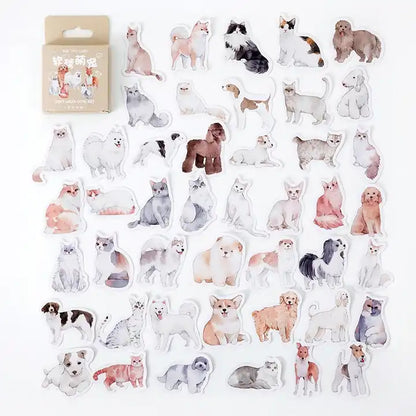 Adesivo na Caixinha Cão Amigo - 44 adesivos decorativos