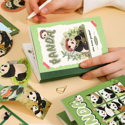 Kit com 116 peças Colagem Pandas