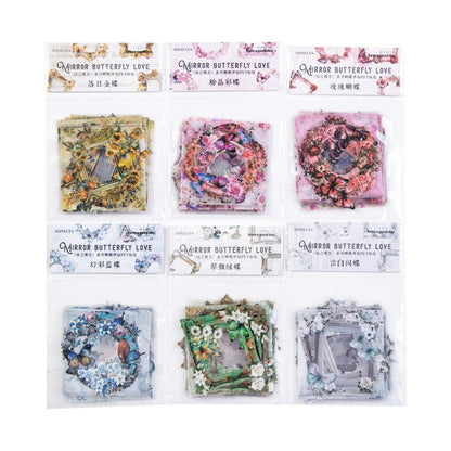 Molduras Adesivas Borboleta e Flores