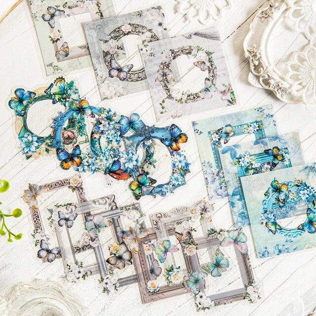 Molduras Adesivas Borboleta e Flores