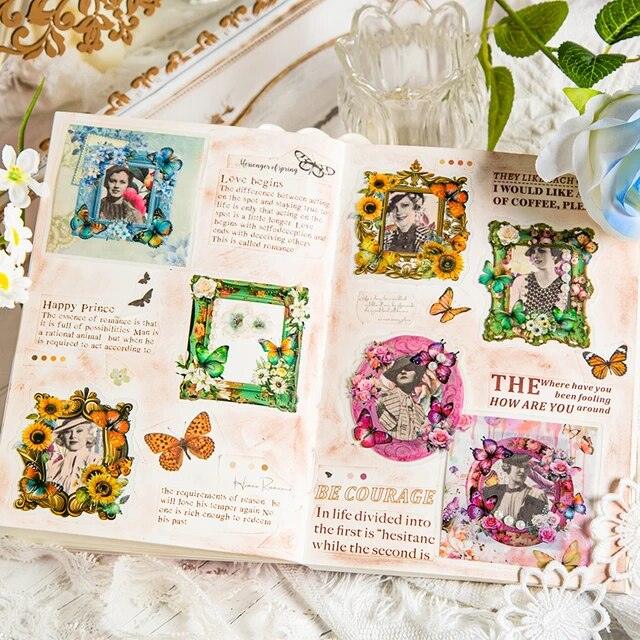 Molduras Adesivas Borboleta e Flores