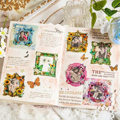 Molduras Adesivas Borboleta e Flores