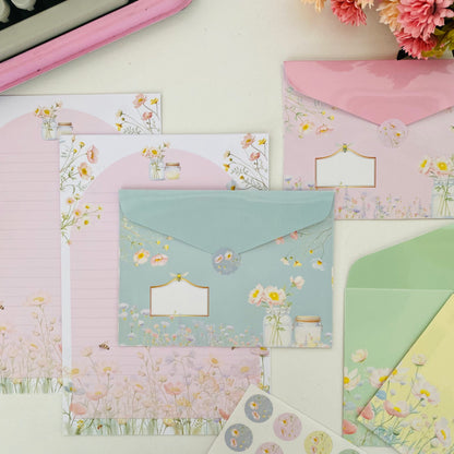 Kit Papéis de Carta com Envelopes La Palomita Abelha Rainha