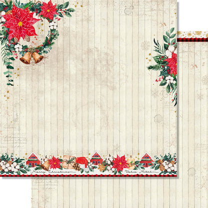 Papel Scrapbook Natal Litoarte 30,5x30,5 Dupla Face