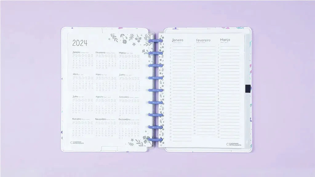 Planner Lilac Fields Médio by @sof.martinss