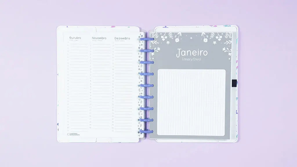 Planner Lilac Fields Médio by @sof.martinss