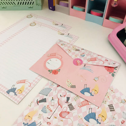 Kit Papéis de Carta com Envelopes Alice