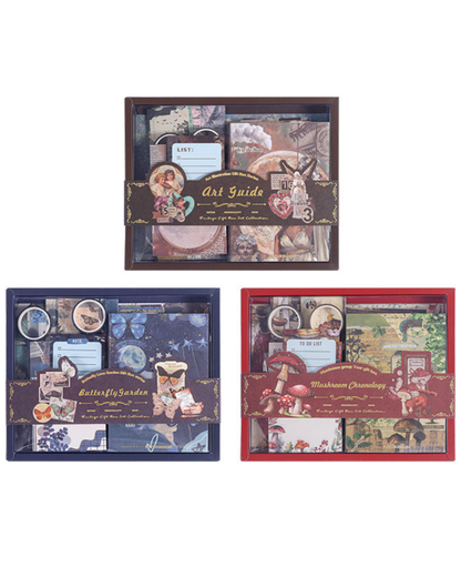 Kit com 125 peças Colagem Vintage