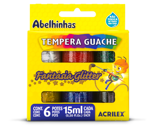 Tempera Guache Fantasia Glitter