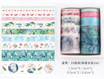 Kit Fitas Adesivas Washi Tape