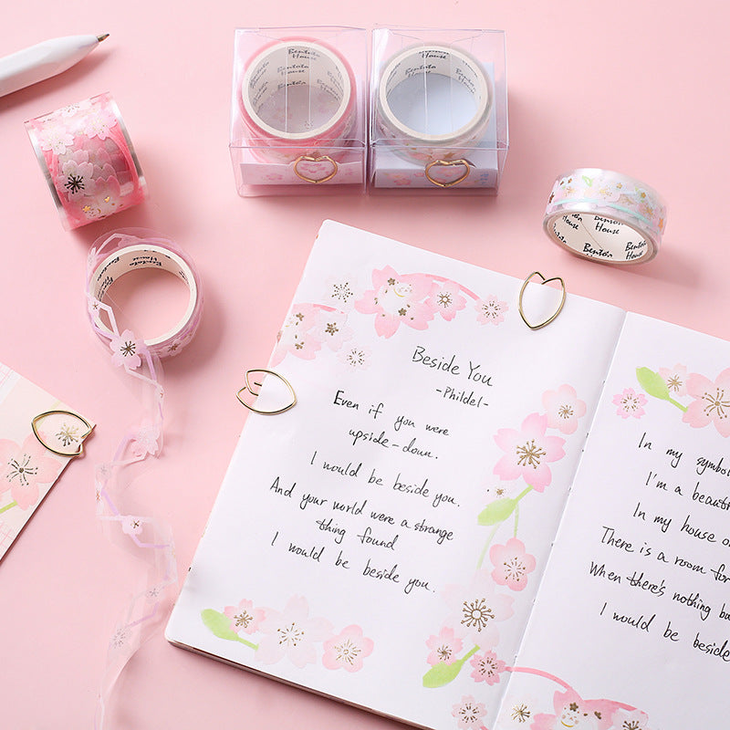 Washi Tape Flores Recortadas Rosa