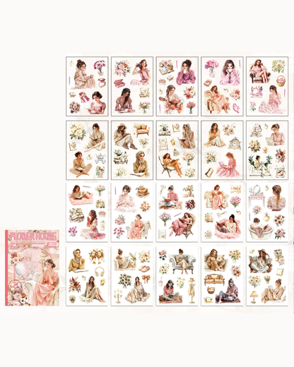 Livro de Adesivos Mulheres - 20 páginas