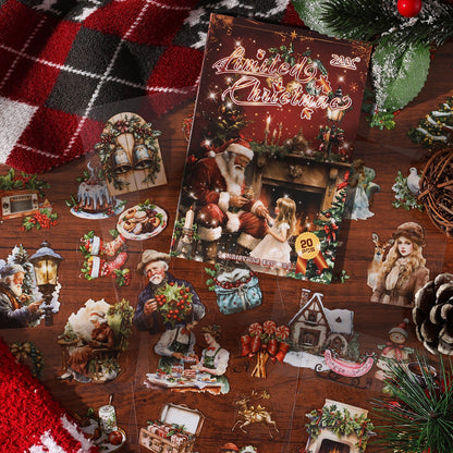 Livro de Adesivos PET Transparente Natal - 20 páginas