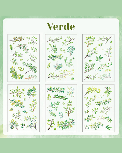 Cartela PET Adesivos Plantas e Galhos
