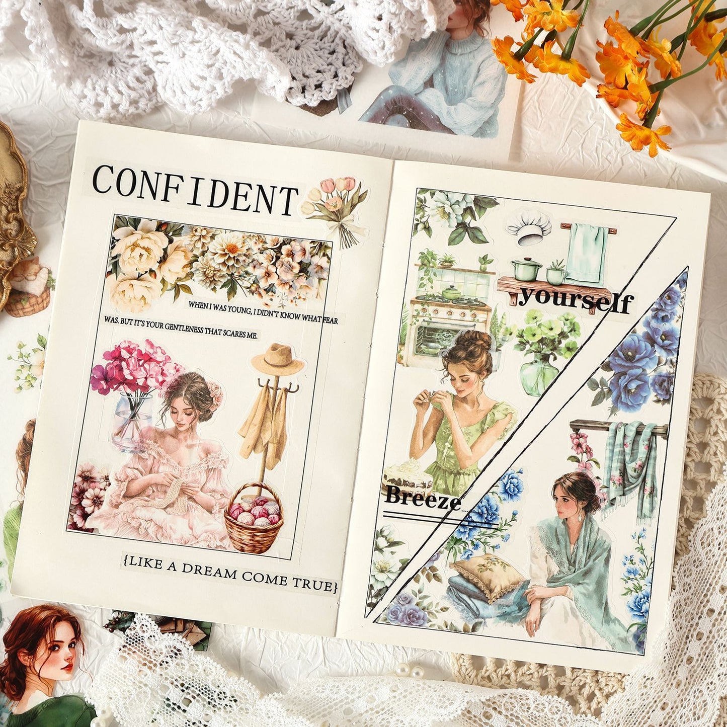 Livro de Adesivos Mulheres - 20 páginas