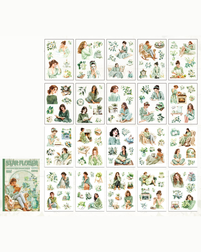 Livro de Adesivos Mulheres - 20 páginas