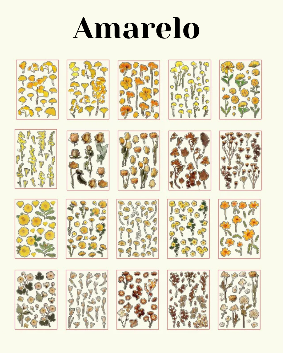 Livro de adesivos transparente Natureza - 20 páginas